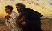 Eugene Burnand, The Disciples Peter and John Running to the Sepulchre on the Morning of the Resurrection, c.1898